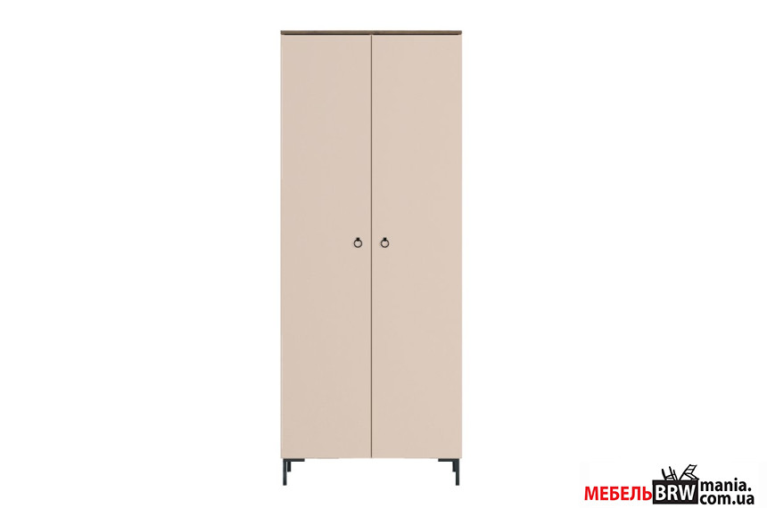 Шкаф платяной Симпл / Simple SZF2D БРВ 2-дверный Макадамия/дуб ливорно