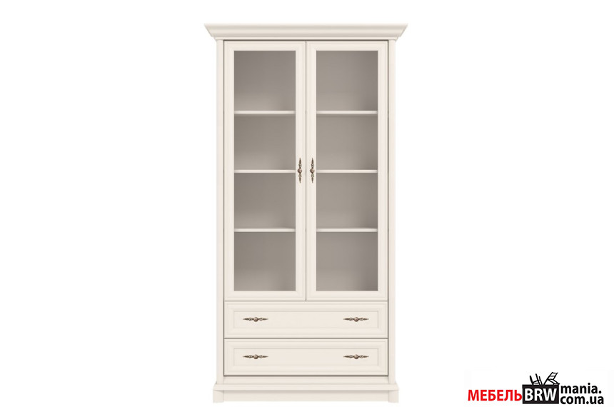 Витрина Соната Нью / Sonata New 2D/2S Гербор 2-дверная с 2 ящиками Кашемир