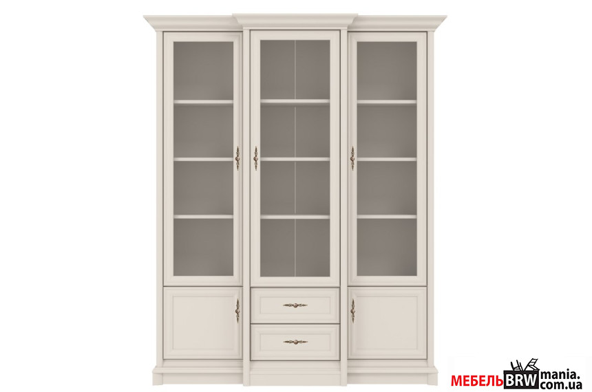 Витрина Соната Нью / Sonata New 3W/2S Гербор 5-дверная с 2 ящиками Кашемир