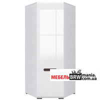 Шафа для одягу кутова Ацтека (Амелія) / Azteca Trio SZFN1D/21/10 БРВ 1-дверна Білий/білий глянець Шафа для одягу кутова Ацтека (Амелія) / Azteca Trio SZFN1D/21/10 БРВ 1-дверна Білий/білий глянець