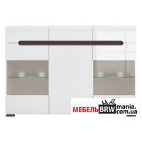 Тумба Ацтека (Амелія) / Azteca Trio KOM2W1D3S/10/15 N БРВ 3-дверна з 3 шухлядами з підсвіткою Білий/білий глянець Тумба Ацтека (Амелія) / Azteca Trio KOM2W1D3S/10/15 N БРВ 3-дверна з 3 шухлядами з підсвіткою Білий/білий глянець