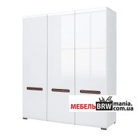 Шафа для одягу Ацтека (Амелія) / Azteca Trio SZF3D/21/18 БРВ 3-дверна Білий/білий глянець Шафа для одягу Ацтека (Амелія) / Azteca Trio SZF3D/21/18 БРВ 3-дверна Білий/білий глянець