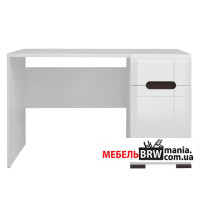 Стіл комп'ютерний, письмовий Ацтека (Амелія) / Azteca Trio BIU1D1S/8/12 БРВ 1-дверний з 1 шухлядою Білий/білий глянець Стіл комп'ютерний, письмовий Ацтека (Амелія) / Azteca Trio BIU1D1S/8/12 БРВ 1-дверний з 1 шухлядою Білий/білий глянець