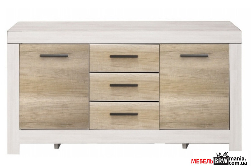 Комод Белен / Balin KOM2D3S Гербор 2-дверный с 3 ящиками Сосна каньон/дуб корабельный