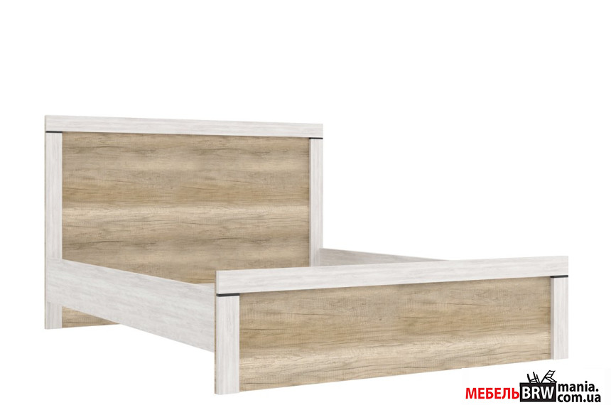 Кровать (каркас) Белен / Balin LOZ160 Гербор двухспальная Сосна каньон/дуб корабельный