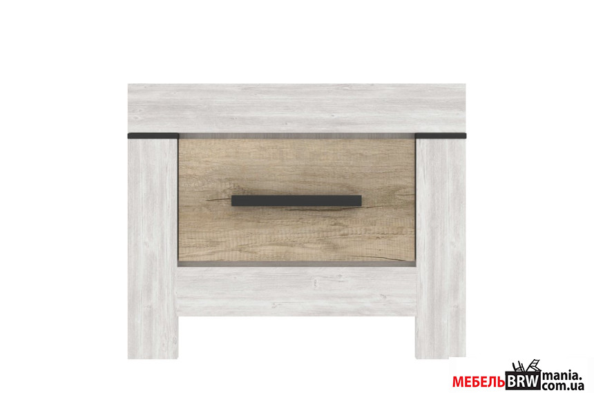 Тумба прикроватная Белен / Balin KOM1S Гербор с 1 ящиком Сосна каньон/дуб корабельный