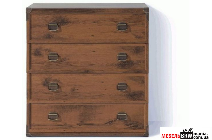 Комод Индиана (Монтана) / Indiana JKOM4S/80 N БРВ с 4 ящиками Дуб шутер