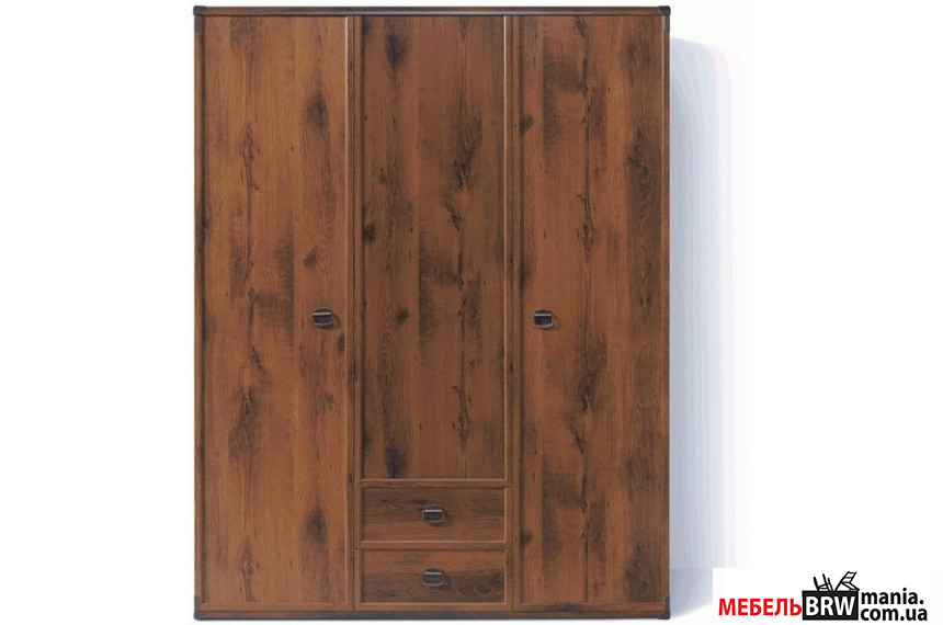 Шкаф платяной Индиана (Монтана) / Indiana JSZF3D2S/150 N БРВ 3-дверный Дуб шутер