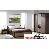 Набор мебели в спальню Коен МДФ 1 / Koen MDF 1 Гербор Венге магия/шторкс темный