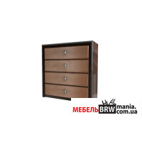 Комод Коен МДФ / Koen MDF KOM4S Гербор з 4 шухлядами Венге магія/штрокс темний