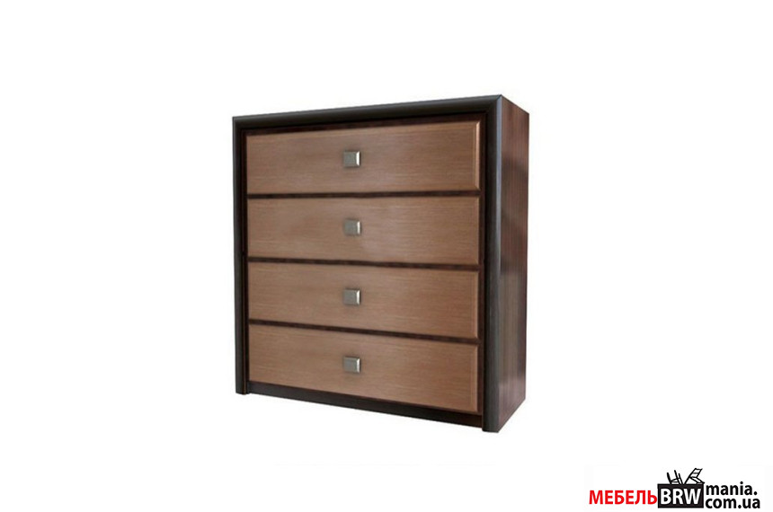 Комод Коен МДФ / Koen MDF KOM4S Гербор с 4 ящиками Венге магия/штрокс темный