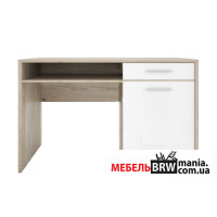 Стол компьютерный, письменный Непо / Nepo Plus BIU120 Гербор 1-дверный с 1 ящиком Дуб сонома/нимфеа альба