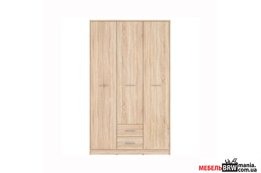 Шкаф платяной Непо / Nepo Plus SZF3D2S N Гербор 3-дверный Дуб сонома
