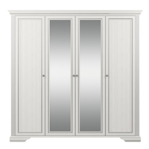 Шкаф платяной Вайт / White 4D2S Гербор 4-дверный с...