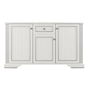 Комод Вайт / White 3D1S Гербор 3-дверний з 1 шухлядою Ясен сніжний/сосна срібна