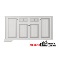 Комод Вайт / White 4D2S Гербор 4-дверний з 2 шухлядами Ясен сніжний/сосна срібна Комод Вайт / White 4D2S Гербор 4-дверний з 2 шухлядами Ясен сніжний/сосна срібна